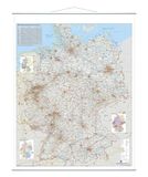 Franken KAM300 Kaartbord straatkaart (gelamineerd 1:750.000) 137 x 97 cm