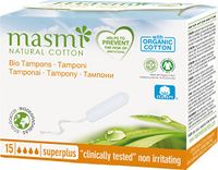 Masmi Biologische wattenstaafjes, Superplus (15 stuks)