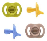 Tommee Tippee Ultra-light StayPut fopspeen - 6-18 maanden - set van 4 - Blauw multi