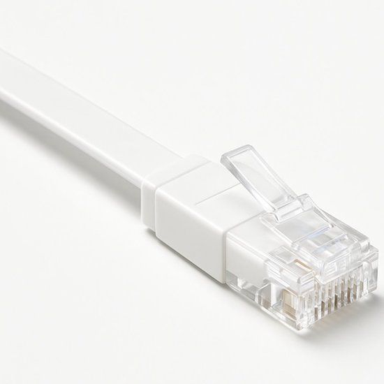 Merkloos Wentronic CAT5E Netwerkkabel - RJ45 - Wit - 7 m