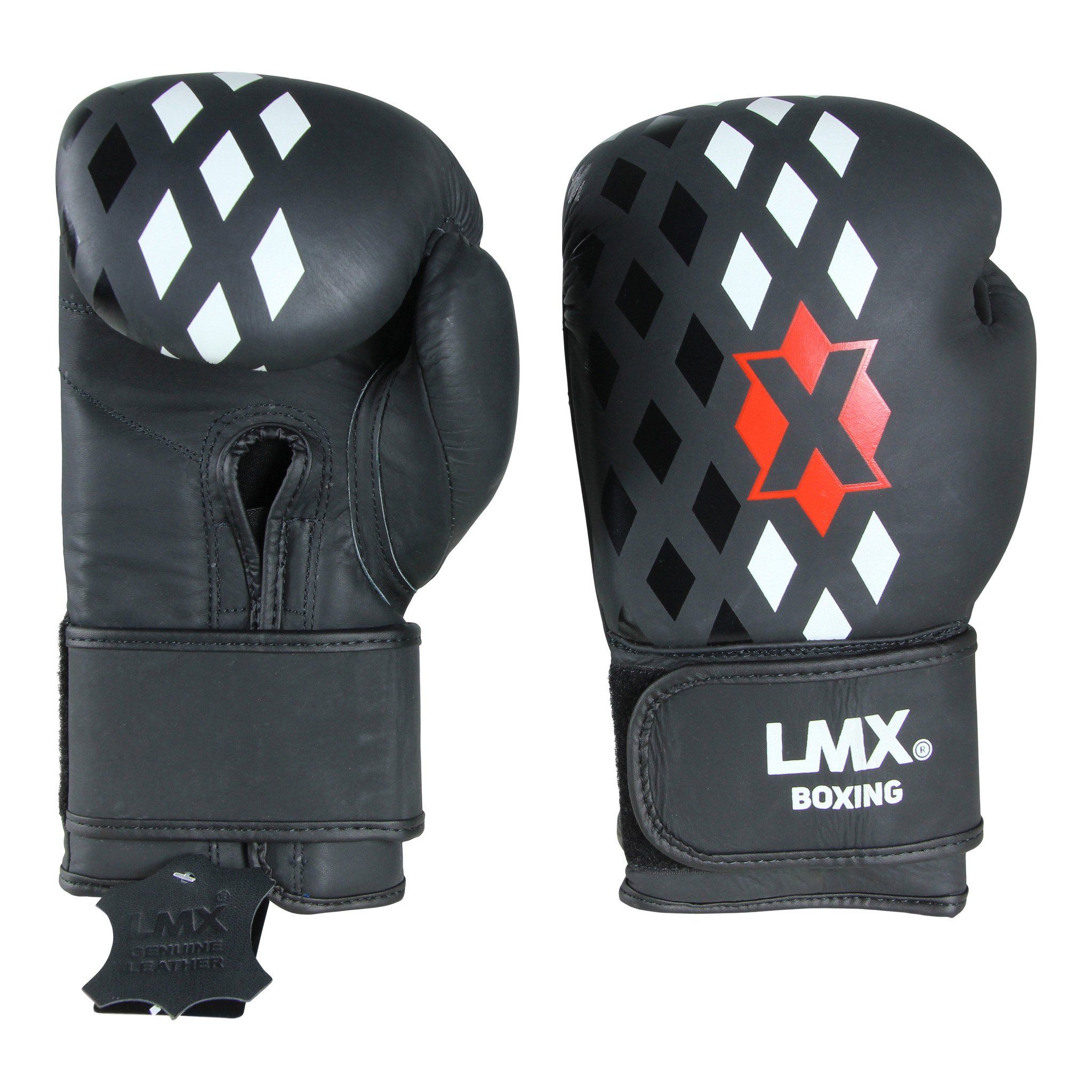 Lifemaxx LMX Boxing Gloves Leather - 16 oz