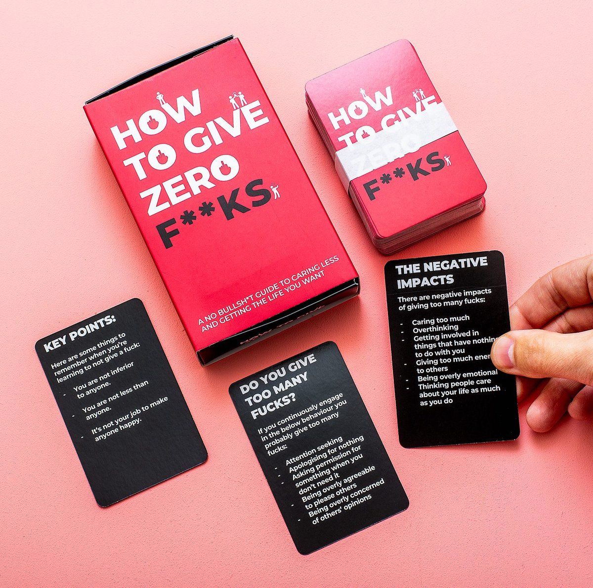 Gift Republic How To Give Zero F**ks Kaarten