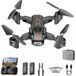 SZSMART P11S drone pliable, détection d'obstacles, flux optique, caméra 480p, 2 batteries, adapté aux débutants, noir