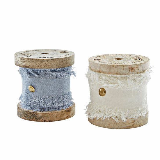 LOBERON Lint set van 2 Valethor blauw/crème