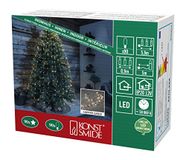 Konstsmide LED ster lametta, 10 strengen à 9 diodes, 90 warm witte diodes, 12V interne transformator, koperkleurige draad - 6370-160