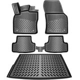 ELMASLINE 3D Rubber Automatten & Kofferbakmat Set voor VW Golf 8 (2020-2025) | Variant/Combi | Past niet in Mild-Hybrid (eTSI)