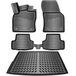 ELMASLINE 3D Rubber Automatten & Kofferbakmat Set voor VW Golf 8 (2020-2025) | Variant/Combi | Past niet in Mild-Hybrid (eTSI)