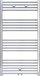 Belrad Chroom handdoekradiator - 120 x 60 cm - 431W