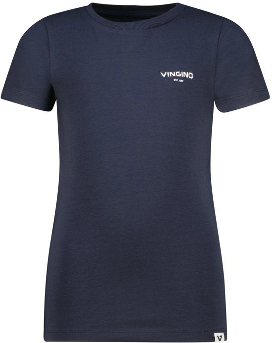 Vingino Basic-round-neck Jongens T-shirt Midnight Blue 158/164