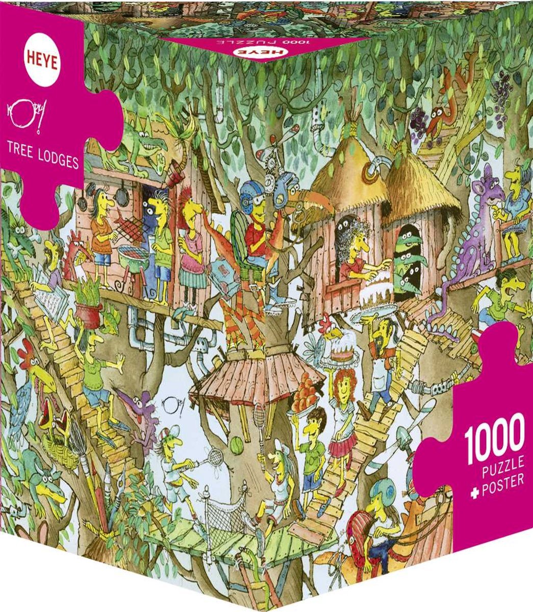 Heye Puzzle Puzzel Tree Lodges 1000 3hk. Heye 29990