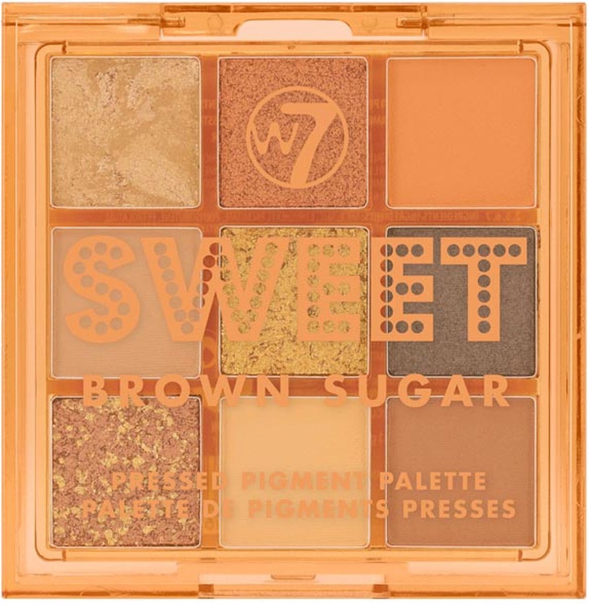 W7 Pressed Pigment Oogschaduw Palette - Sweet Brown Sugar