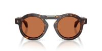 Moncler Glisse Me6019u Lunettes de soleil unisexe Havane Rondes Marron 47mm