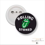 MC Living KadoExpress Button Met Speld 58 MM - Rolling Stoned