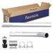 HELLA 8LA 366 003-181 Uitlaatpijp - Easy2Fit® Kit - Midden - tweedelig - Set met montagedelen - voor o.a. RENAULT MODUS/GRAND MODUS