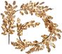 Feeric Lights & Christmas Guirlande de Noël métallique avec motif houx doré, 180 cm