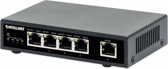 Intellinet 561839 netwerk switch Gigabit Ethernet (10/100/1000) Power over Ethernet (PoE) Zwart