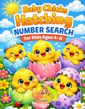 Baby Chicks Hatching Number Search for Kids Ages 4–8: 100 Easy Puzzles for Young Learners (Large Print)