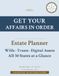 Get Your Affairs in Order: The Complete Estate Planning Guide & Organizer: Wills, Trusts, Digital Assets, and Everything Your Family Needs to Know