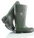 Bekina Veiligheidslaarzen voor heren en dames met stalen neus en stalen zool, antislip, werklaarzen landbouw, vederlicht, ondoordringbaar voor water, modder of reinigingsmiddelen, isolerend tot - 20 graden, groen, EU 48