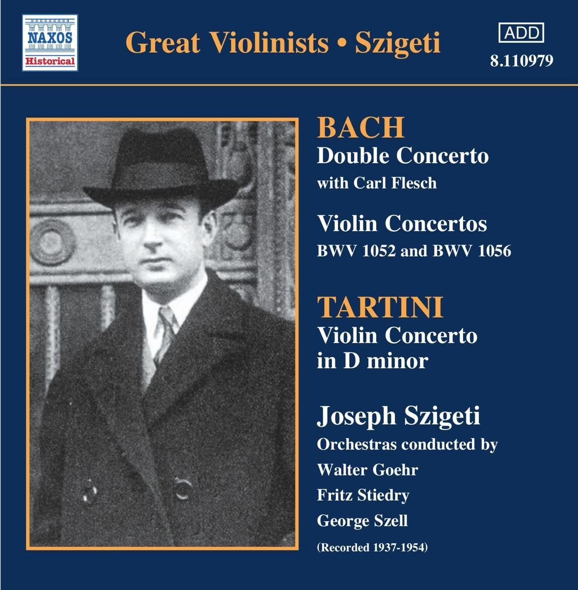 OUTHERE Szigeti:Bach.Tartini-Violin Co