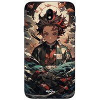 Maniacase Etui Samsung Galaxy J7 2018 Demon Slayer Tanjiro Anime Manga