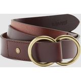 Levi's Cameron Long Length Belt Maat: 80 | Riemen Outlet | Dames | Bruin