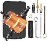 VEVOR Blikschaar Opzetstuk metalen Schaaropzet 1,6 mm, 1500-3000 Rpm Blikschaar Boor Slagmoersleutel Opzetstuk, Universeel Inzetbaar Zwart metalen Schaaropzet Klaar Boor Oranje