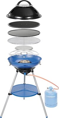 Campingaz Party Grill 600 gasbarbeque / zwart, blauw, zilver / rond