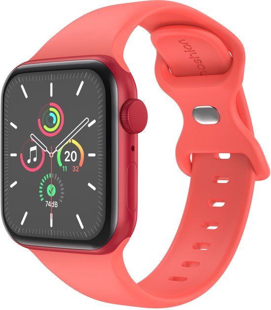 imoshion Siliconen⁺ bandje - Geschikt voor Apple Watch 1, 2, 3, 4, 5, 6, 7, 8, 9, 10, 11, SE, Ultra (2 / 3) - 44/45/46/49 mm - Oranje