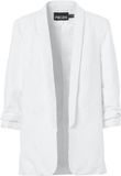 PIECES - PCPIA BOSELLA BLAZER WVN NOOS - Dames - Blazers - Wit - XL - Viscose/Linnen