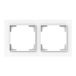 Busch-Jaeger Afdekraam 2-voudig studiowit - Busch-art linear® (1722-44G)