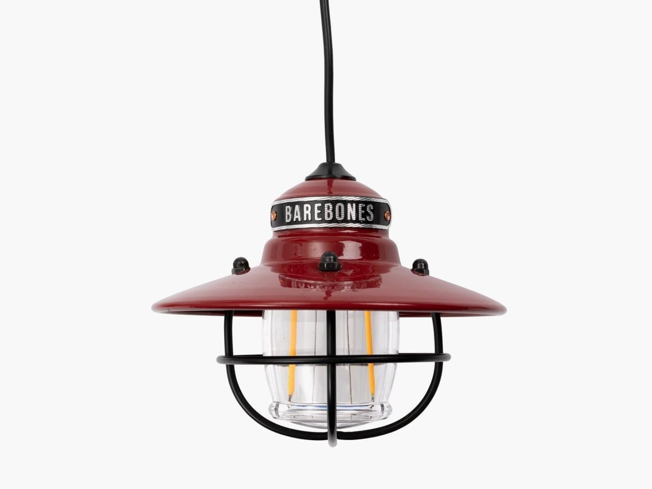 Barebones edison pendant hanglamp - rood