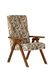 Stoel ESSEGI SRL Stoel van houten vlam relaxstoel stof camelot bloemen beige afneembaar