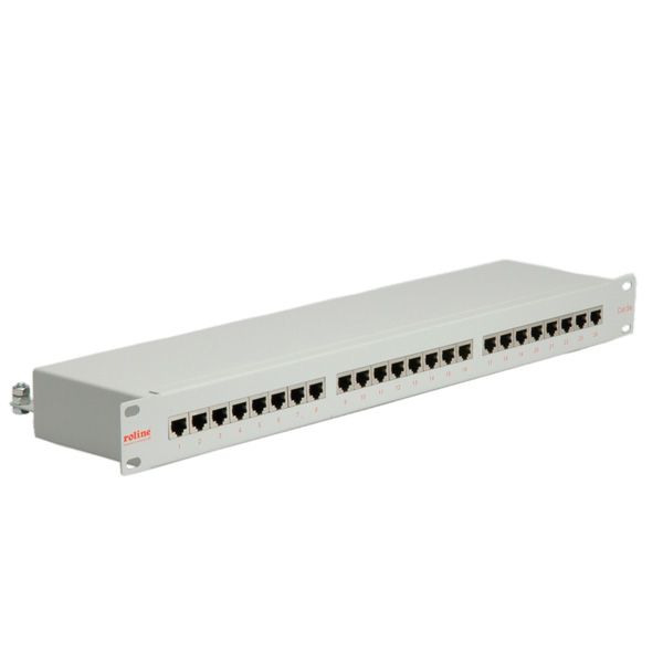 ROLINE Cat.5e Patchpanel - 24 poorts - 19" - Lichtgrijs