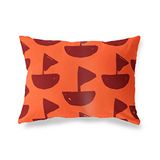 BonaMaison Oranje-Bordeaux Decoratieve Kussensloop, Kussenhoezen Bank, Decoratieve Kussenhoesjes, Kussensloop; Sofa, Slaapkamer, Kantoor, Auto 35x50 Cm - Ontworpen en vervaardigd in Turkije