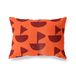 BonaMaison Oranje-Bordeaux Decoratieve Kussensloop, Kussenhoezen Bank, Decoratieve Kussenhoesjes, Kussensloop; Sofa, Slaapkamer, Kantoor, Auto 35x50 Cm - Ontworpen en vervaardigd in Turkije