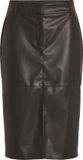 VILA VIDAGMAR HW MIDI COATED SKIRT NOOS Dames Rokken Coffee Bean