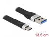 Delock 85771 USB-kabel USB 3.2 Gen 1 (3.1 Gen 1) 0,135 m USB A USB C 5 Gbit/s Zwart