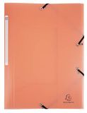 Exacompta 5 elastomappen Chromaline Pastel 3 kleppen koraal