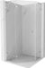 Mexen Lunar L Cabine de douche pentagonale articulée gauche 80 x 80 cm transparent chrome