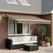 Maison Exclusive - Parasol électrique avec éclairage LED et capteur, 3 x 2,5 mètres, couleur taupe