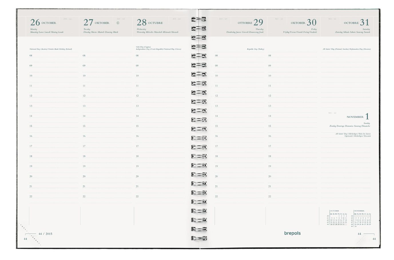 Brepols Ecotiming Kazar Afsprakenboek (wekelijks) Hardcover