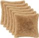 vidaXL Kussensloop 6 stuks Taupe 30 x 30 cm Katoensatijn