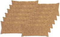 vidaXL Kussensloop 12 stuks Taupe 40 x 80 cm Nep Konijnenbont