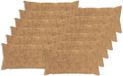 vidaXL Kussensloop 12 stuks Taupe 40 x 80 cm Nep Konijnenbont