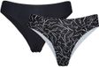 Esotiq Pie-Pie - Dames Brazilian - 2-pack - Zwart - M