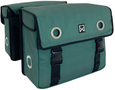 WILLEX Dubbele fietstas Canvas Tas 40L Groen