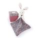 Doudou et Compagnie - BOH'AIME - Pantin konijn met knuffeldier - doos in bloemvorm - roze - cadeau-idee voor geboorte meisjes en jongens - garantie verloren knuffeldier - DC4020