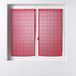 douceur d'intérieur, Gordijn, recht, 2 x 60 x 160 cm, gezandstraald, Eulalie rood, 1 paar