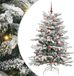vidaXL Kunstmatige Hinged Kerstboom Wit 150 cm PE en PVC